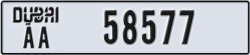 dubai - code - AA - number -58577