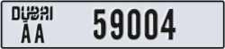 dubai - code - AA - number -59004