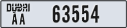 dubai - code - AA - number -63554
