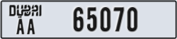 dubai - code - AA - number -65070