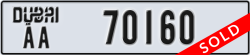 dubai - code - AA - number -70160