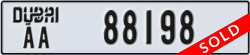 dubai - code - AA - number -88198