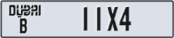 dubai - code - B - number -11X4
