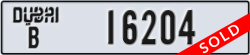 dubai - code - B - number -16204
