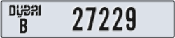 dubai - code - B - number -27229