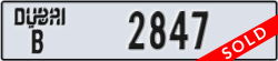 dubai - code - B - number -2847