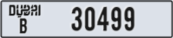 dubai - code - B - number -30499