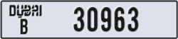 dubai - code - B - number -30963