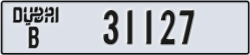 dubai - code - B - number -31127