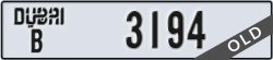 dubai - code - B - number -3194