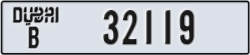 dubai - code - B - number -32119