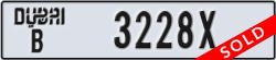 dubai - code - B - number -3228X