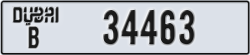 dubai - code - B - number -34463