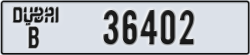 dubai - code - B - number -36402