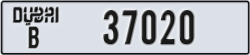 dubai - code - B - number -37020