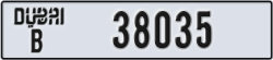 dubai - code - B - number -38035