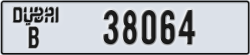 dubai - code - B - number -38064