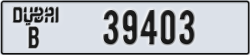 dubai - code - B - number -39403