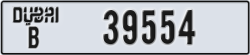dubai - code - B - number -39554