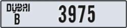 dubai - code - B - number -3975