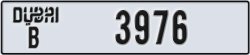 dubai - code - B - number -3976