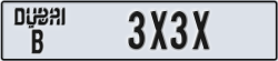dubai - code - B - number -3X3X