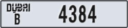 dubai - code - B - number -4305