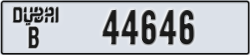 dubai - code - B - number -44646