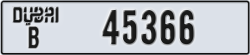 dubai - code - B - number -45366