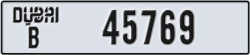 dubai - code - B - number -45769