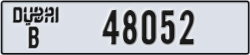 dubai - code - B - number -48052