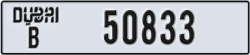 dubai - code - B - number -50833