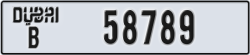 dubai - code - B - number -58789