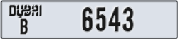 dubai - code - B - number -6543