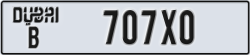 dubai - code - B - number -707X0