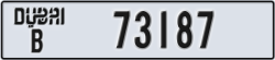 dubai - code - B - number -73187