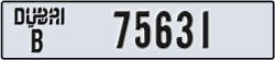 dubai - code - B - number -75552