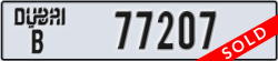 dubai - code - B - number -77207