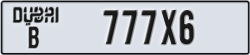 dubai - code - B - number -777X6