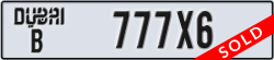dubai - code - B - number -777X6