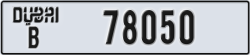 dubai - code - B - number -78050