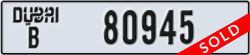 dubai - code - B - number -80945