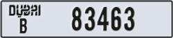 dubai - code - B - number -83463