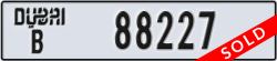 dubai - code - B - number -88227