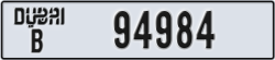 dubai - code - B - number -94984
