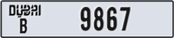 dubai - code - B - number -9867
