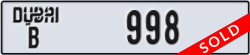 dubai - code - B - number -998