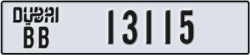 dubai - code - BB - number -13115
