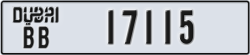 dubai - code - BB - number -17115