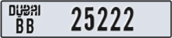 dubai - code - BB - number -25222